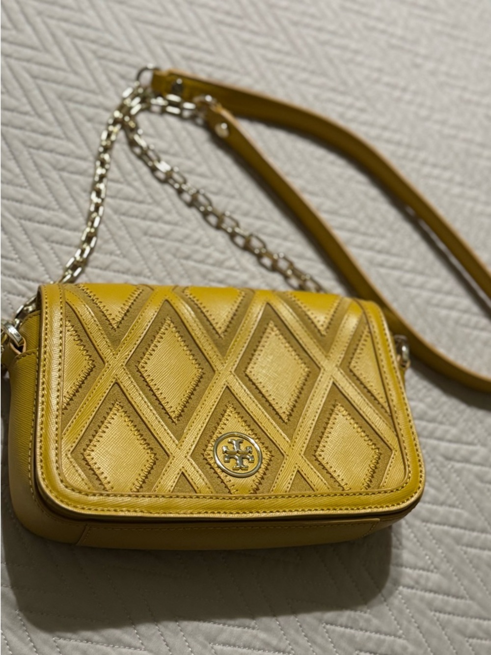 🎉FINAL PRICE! 🎉Tory Burch Robinson Patchwork Crossbody bag - Picture 9 of 11